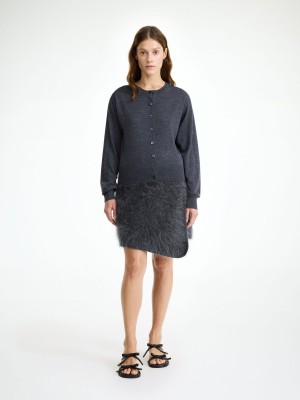 By Malene Birger Krissah Mini Skirt Strickwaren Grau | DE_BB10585