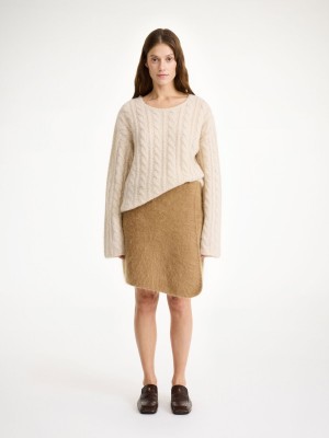 By Malene Birger Krissah Mini Skirt Strickwaren Braun | DE_BB30537
