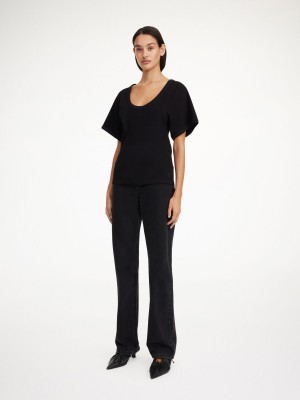 By Malene Birger Lunai T-shirt Oberteile Schwarz | DE_BB64990