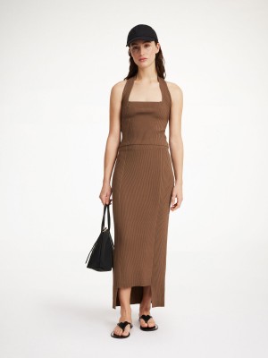 By Malene Birger Merine Maxi Skirt Strickwaren Shitake | DE_BB80299
