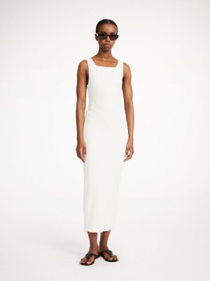 By Malene Birger Milelo Maxi Dress Strickwaren Weiß | DE_BB22717