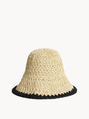 By Malene Birger Strawie Hat Sonstiges Zubehör Weiß Gelb | DE_BB17870